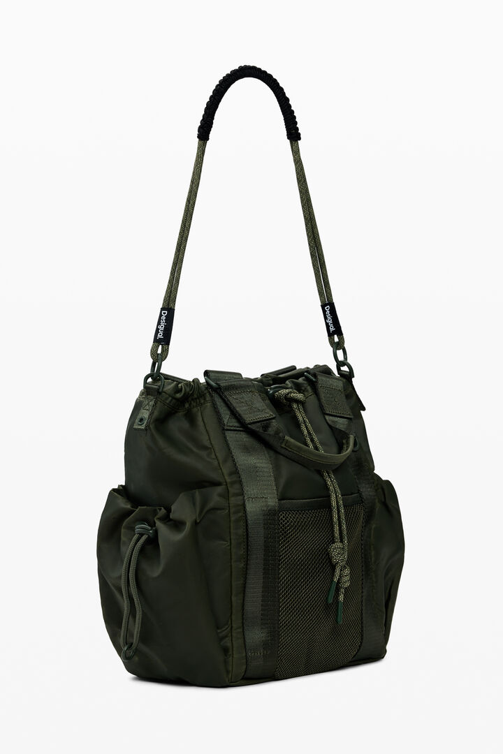 Waxed nylon multi-position backpack | Desigual