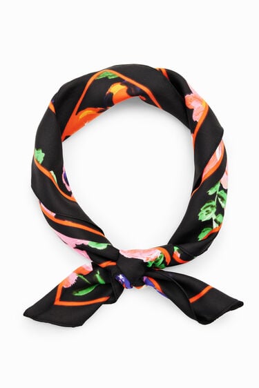 Floral square scarf | Desigual