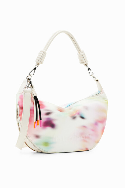Desigual Damen Umhängetasche Aus PU-Leder In Braun – Mit Mandala-Stickerei, 2 Wechselriemen & Portemonnaie-Anhänger