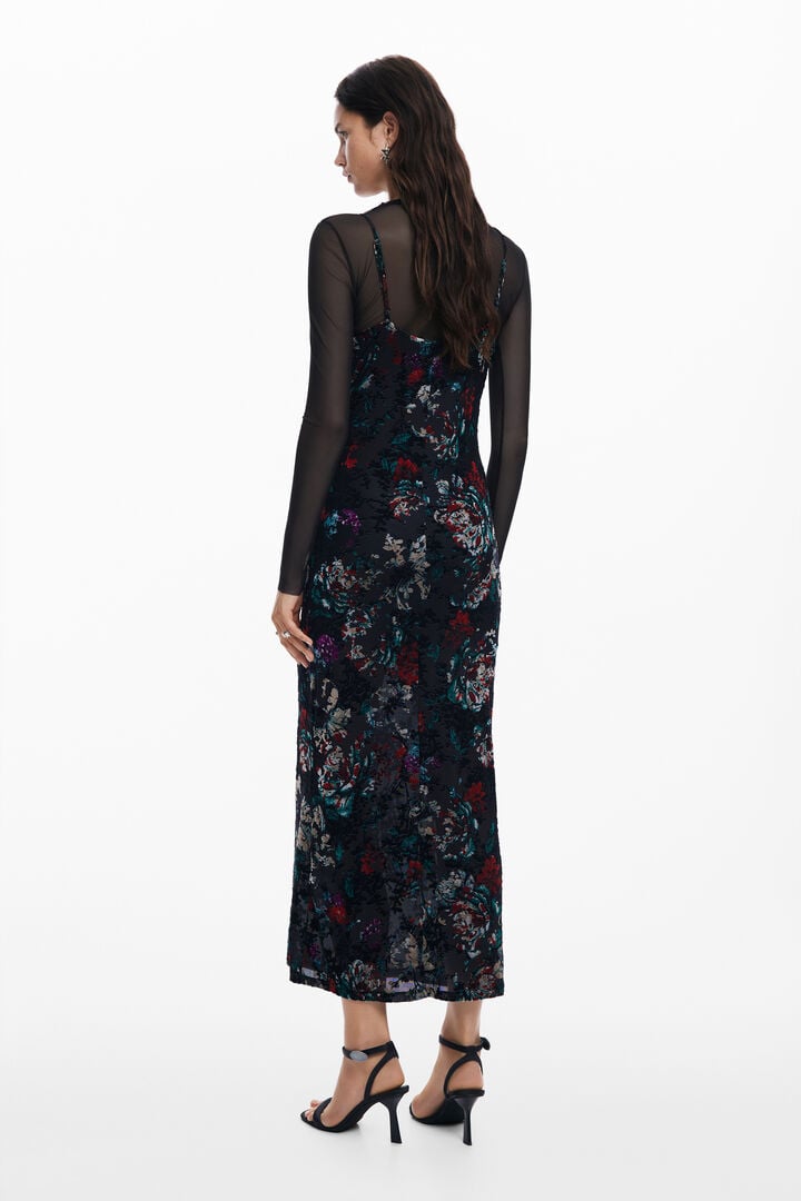 Mesh combo dress | Desigual