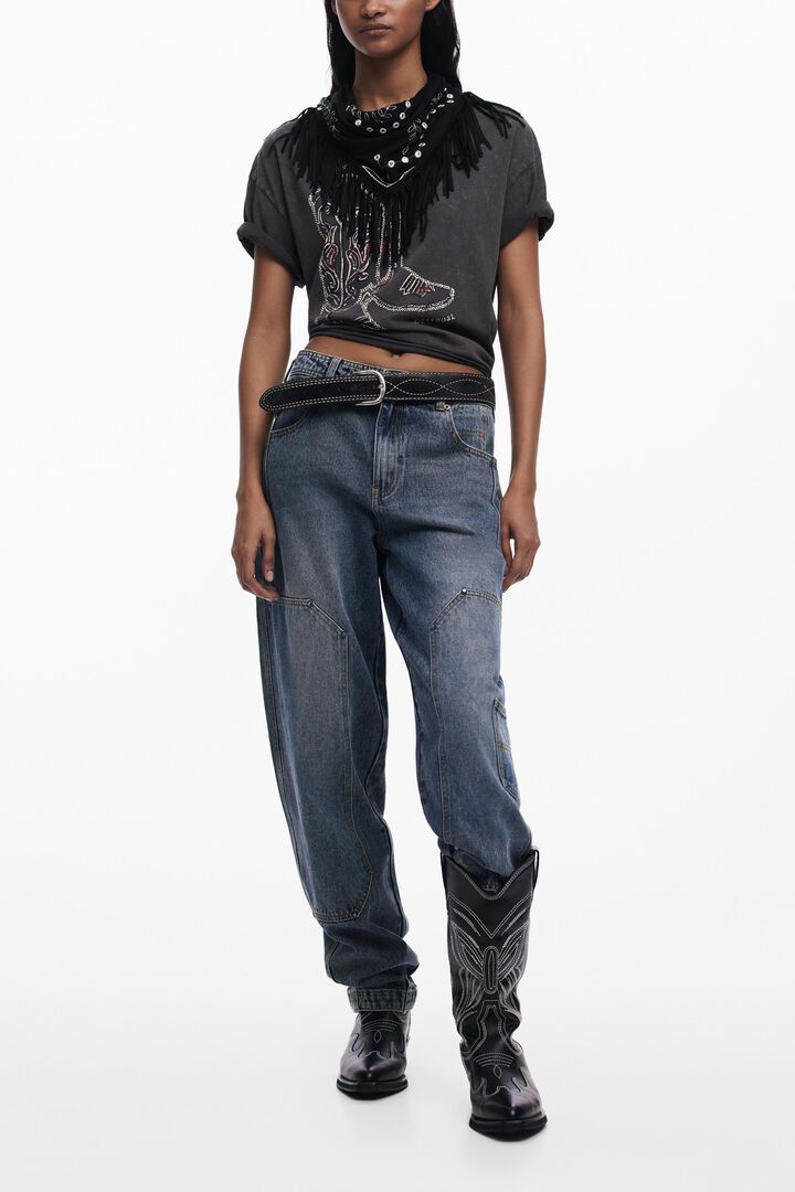 Distressed Boyfriend Denim