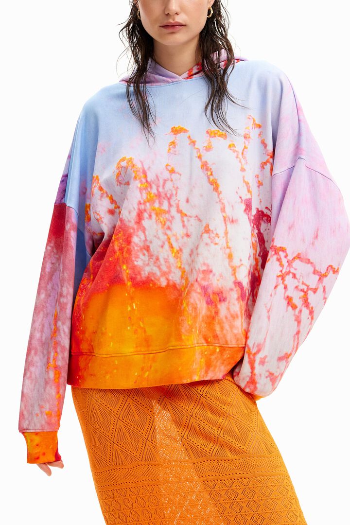 Photographic hoodie | Desigual