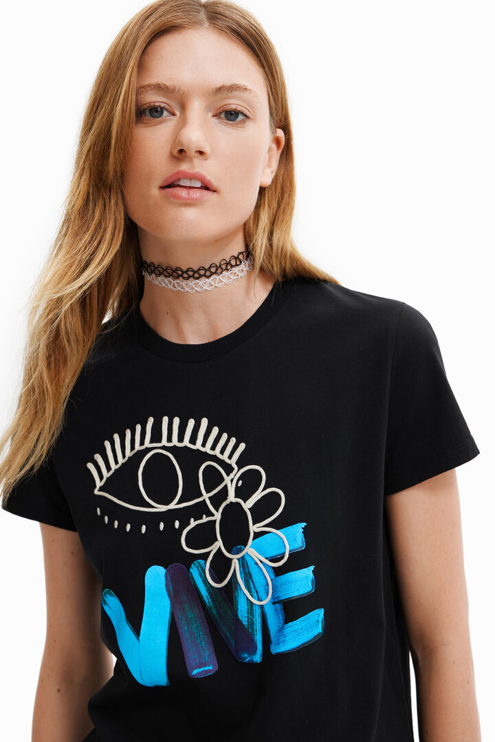 Camiseta "Vive" | Desigual