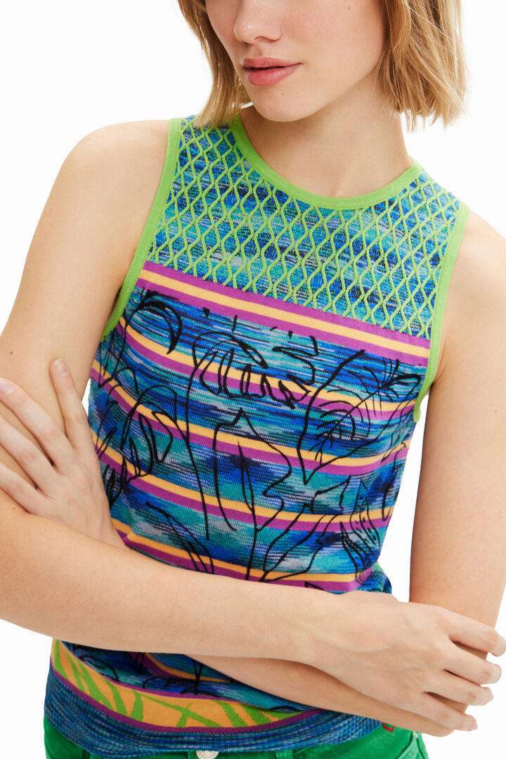 Camiseta punto rayas | Desigual