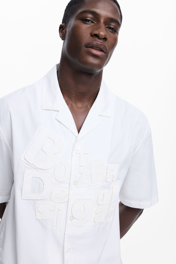 Short-sleeve shirt with Botter lettering | Desigual