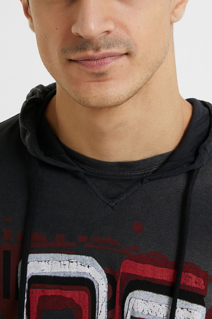 Hooded neck T-shirt | Desigual