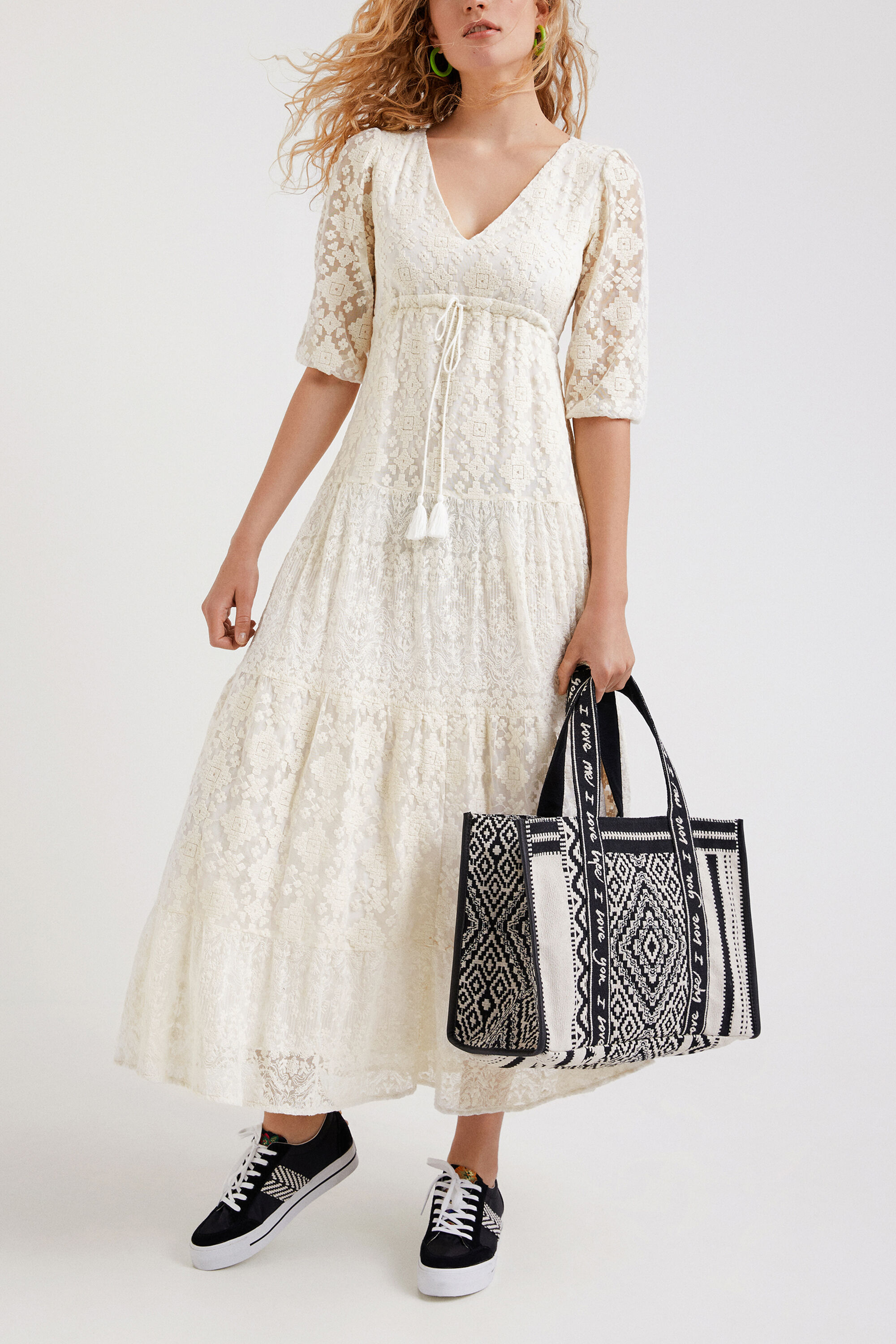 Desigual white lace dress sale