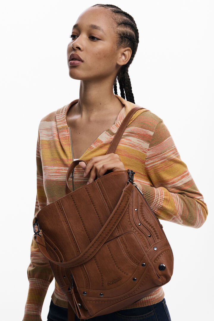 Medium embroidered backpack | Desigual
