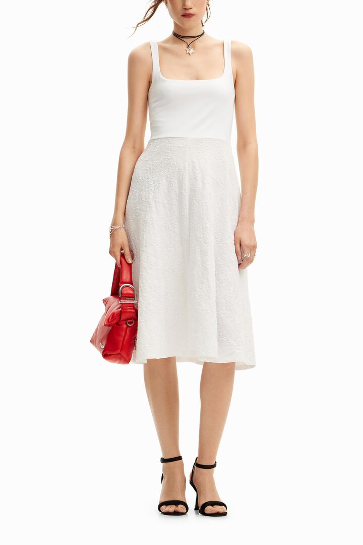Robe midi évasée