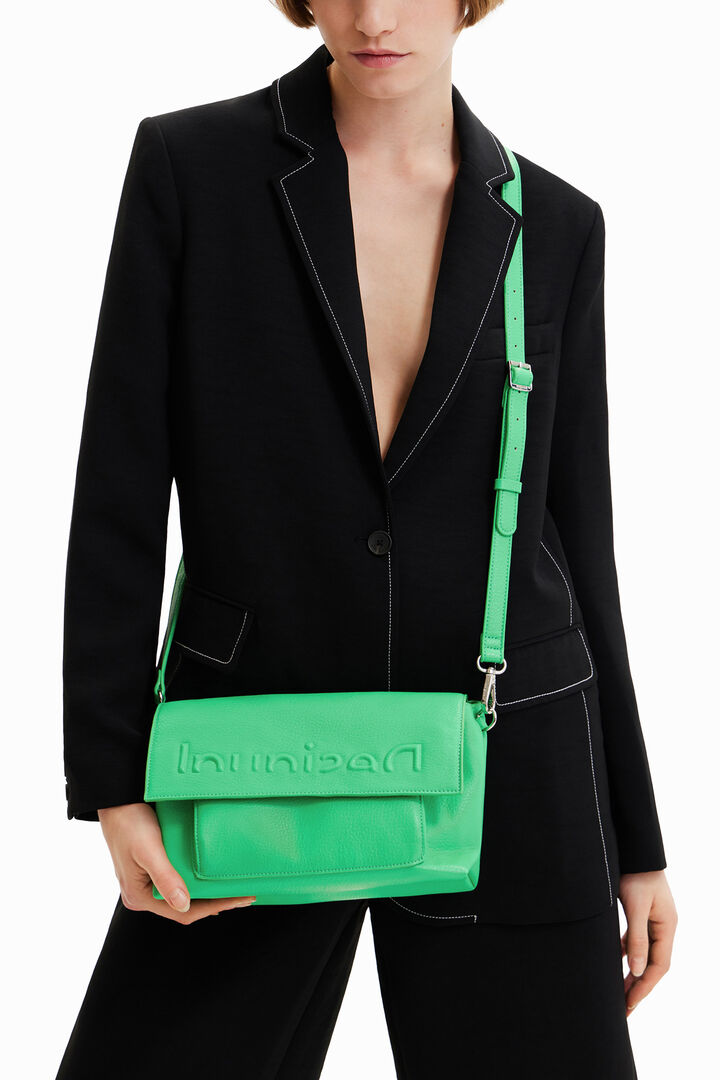 Midsize half logo crossbody bag | Desigual