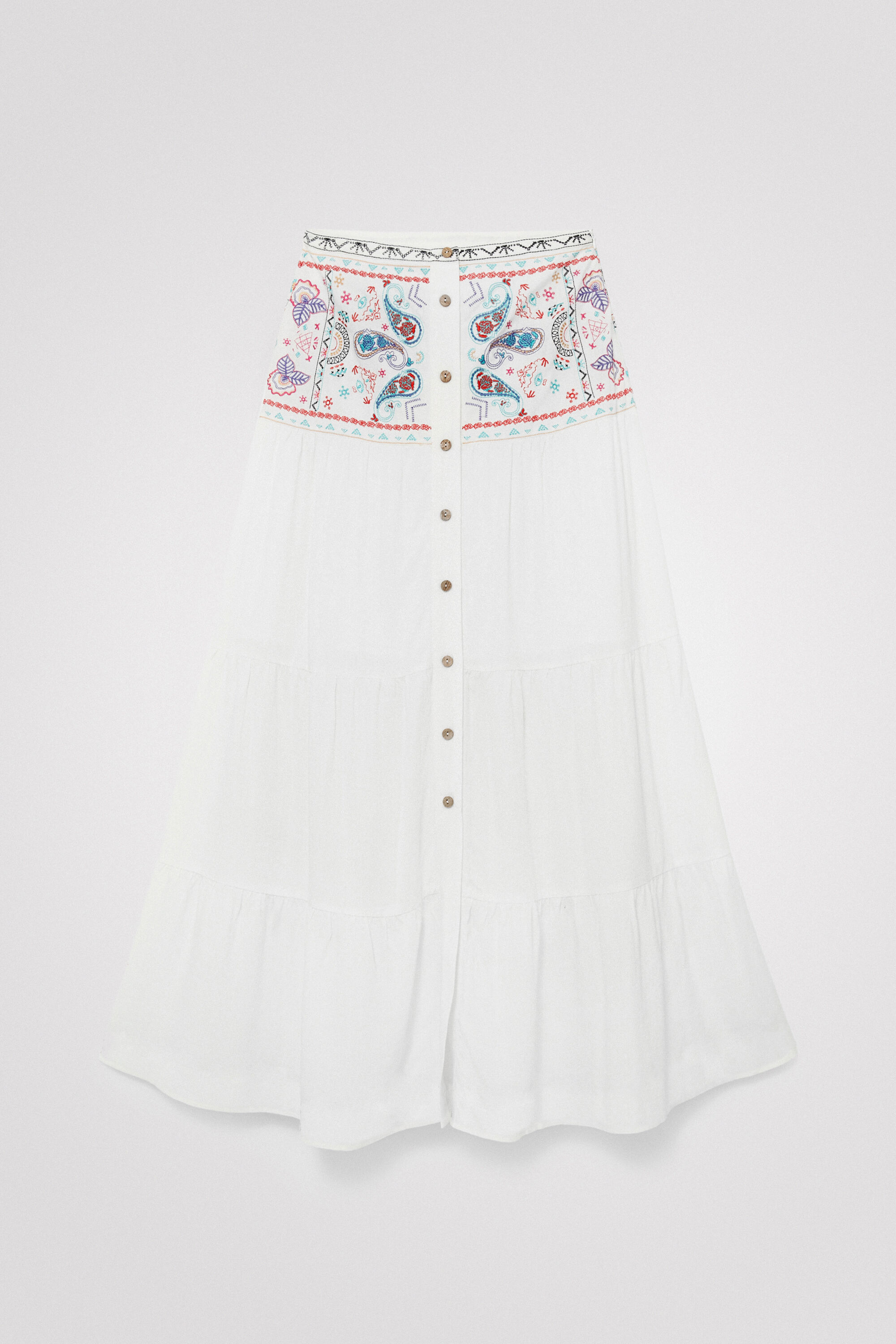 Falda shop larga desigual
