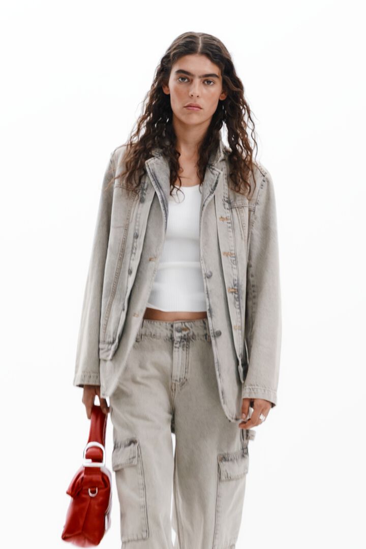 Blazer denim desgastado | Desigual