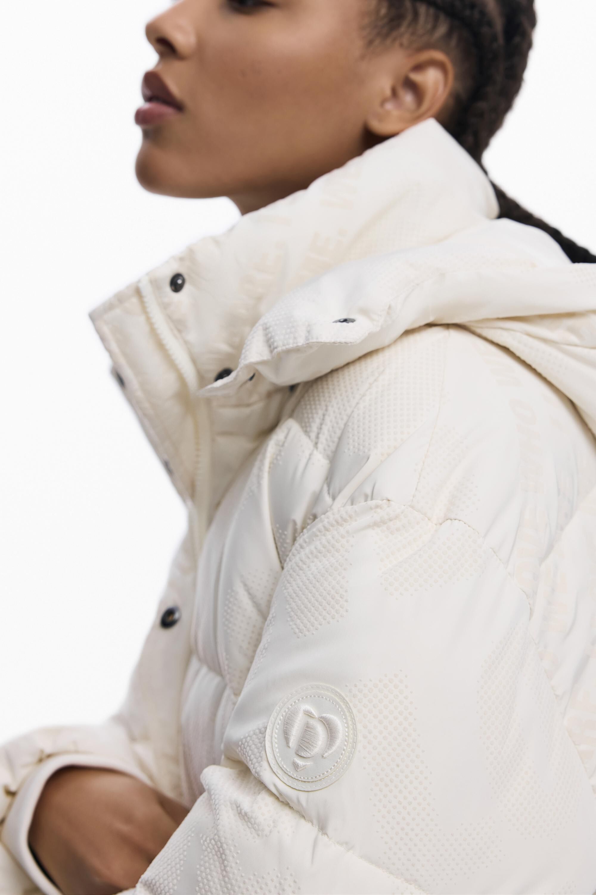 Quilted padded coat for women I Desigual.com