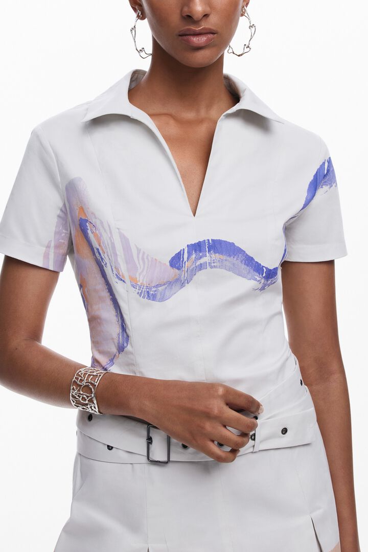 Vestido corto cintur&oacute;n | Desigual