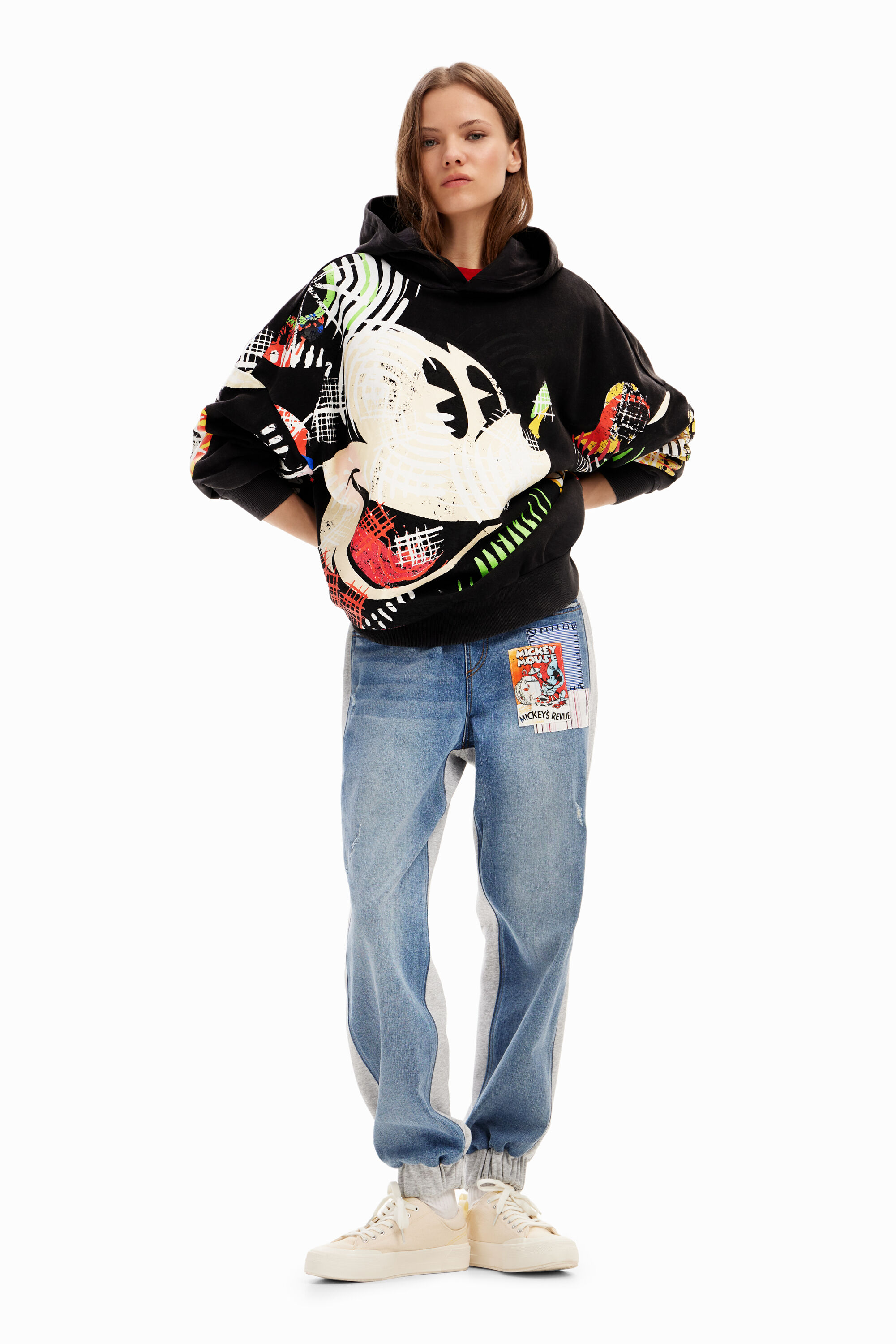 Women's Oversize Mickey Mouse hoodie I Desigual.com