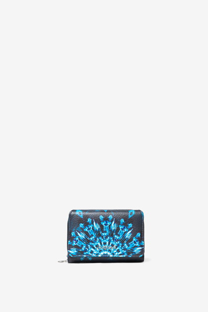 Blue mandalas coin purse
