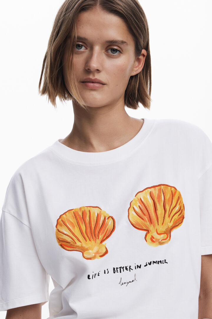 Camiseta conchas | Desigual