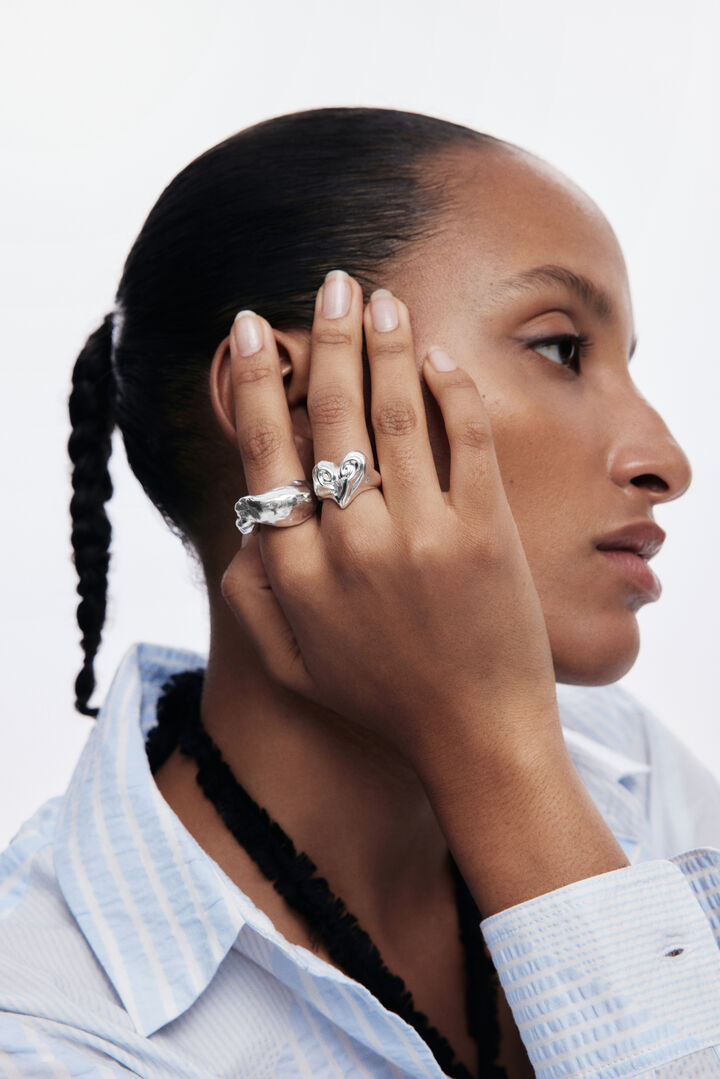 Zalio gold-plated heart ring | Desigual