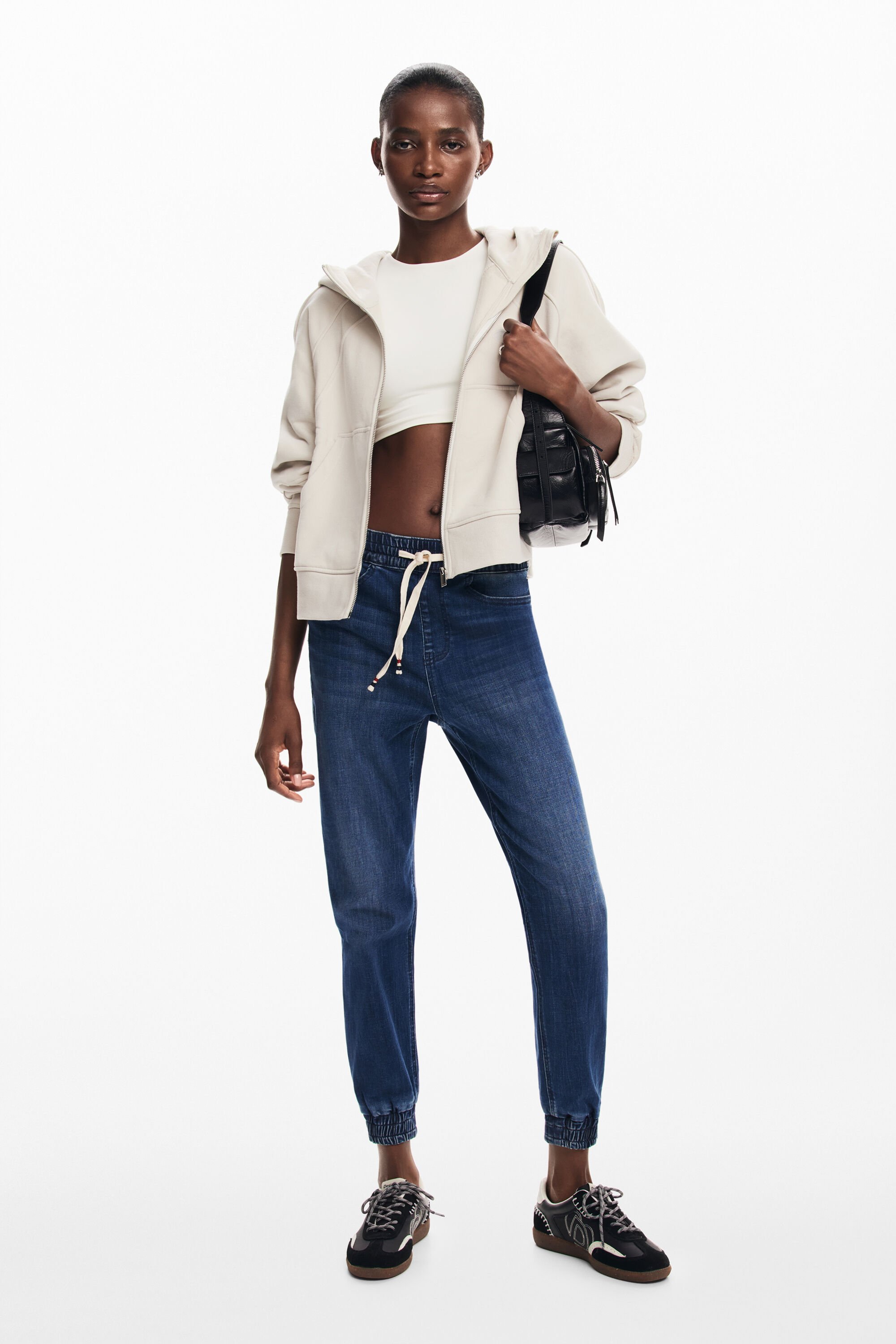 Denim jogger pants women s I Desigual