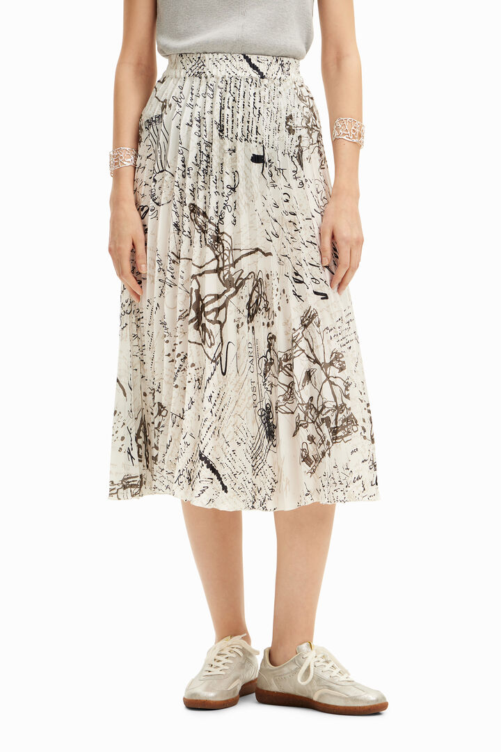 Jupe midi inscriptions | Desigual