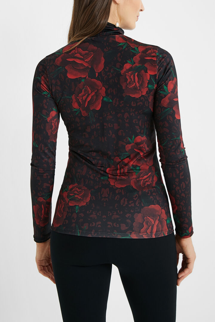 Camiseta slim rosas | Desigual