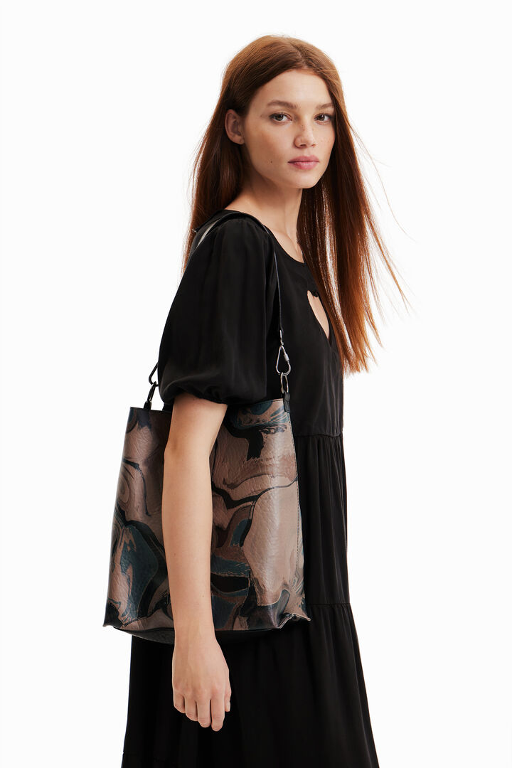Camouflage bucket bag | Desigual