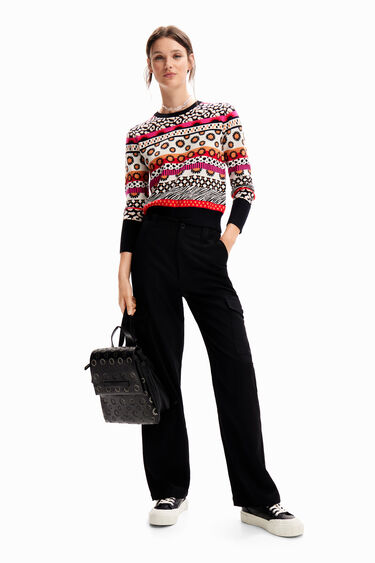 Short border pullover | Desigual