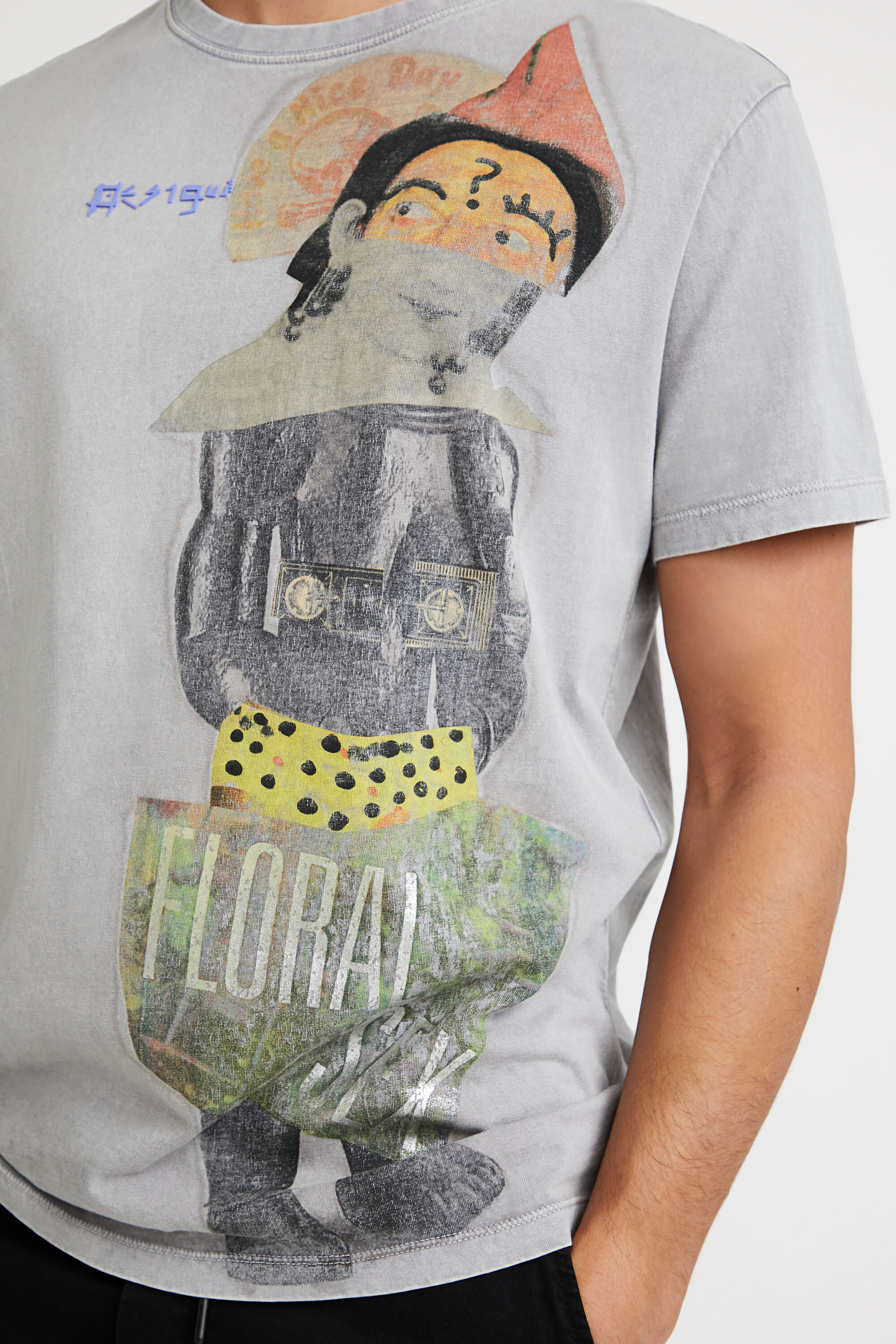 Short-sleeve T-shirt with letters Women's I Desigual.com