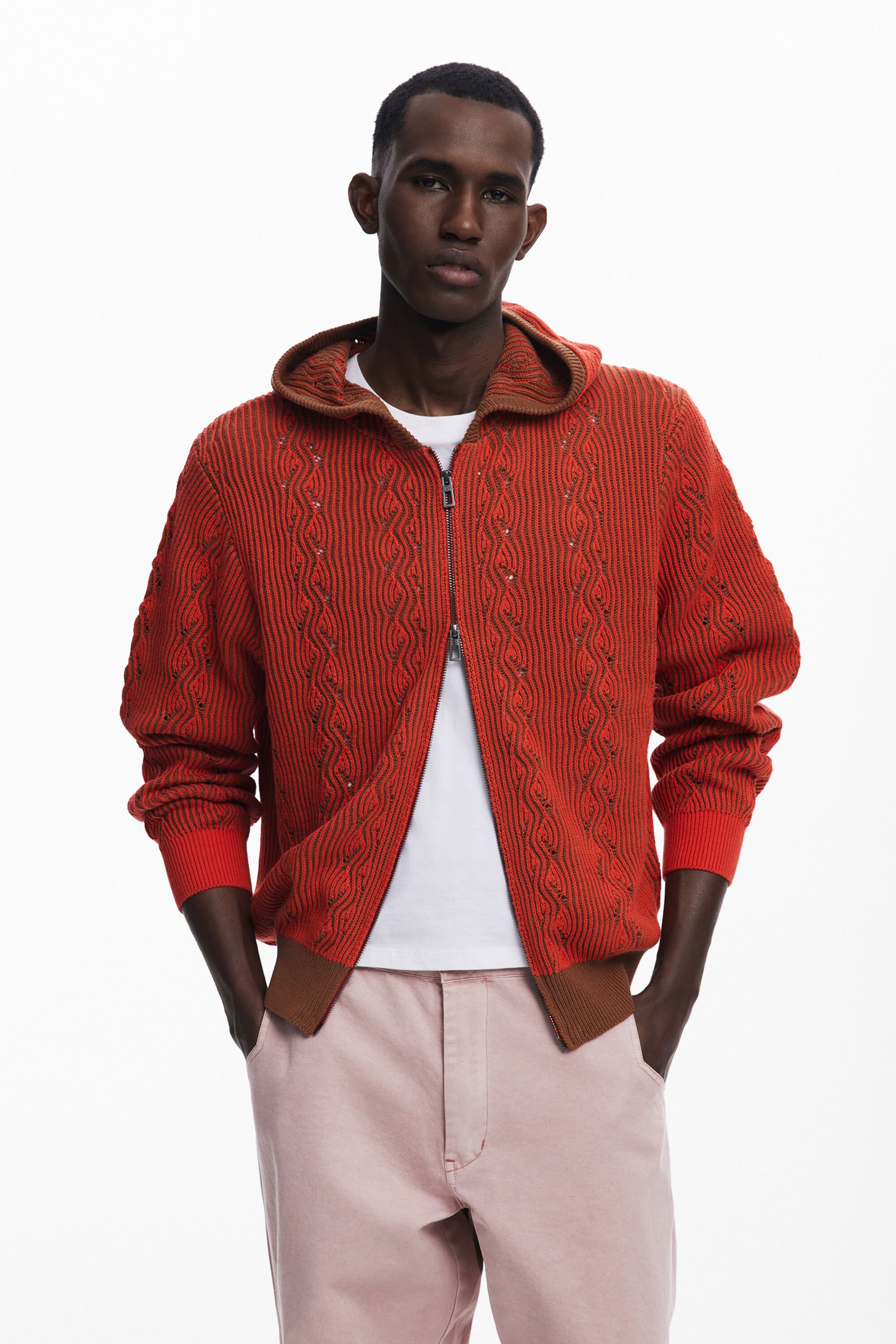 Pull en maille avec fermeture éclair - Desigual - Modalova