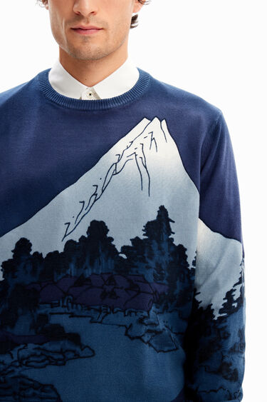 Maglione fine paesaggio | Desigual