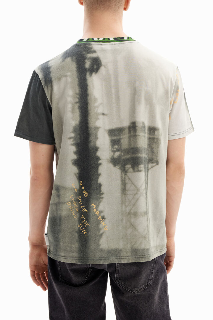 Photographic palm tree T-shirt | Desigual
