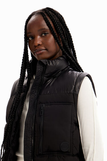 Detachable-sleeve padded jacket | Desigual