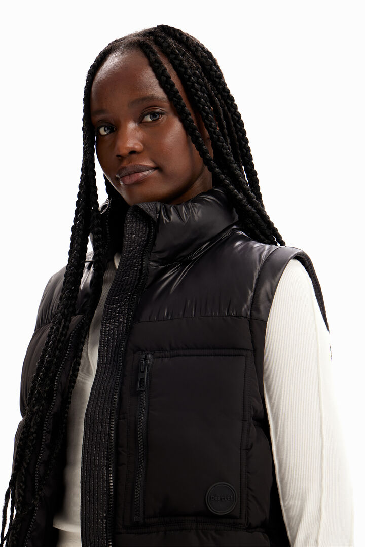 Detachable-sleeve padded jacket | Desigual