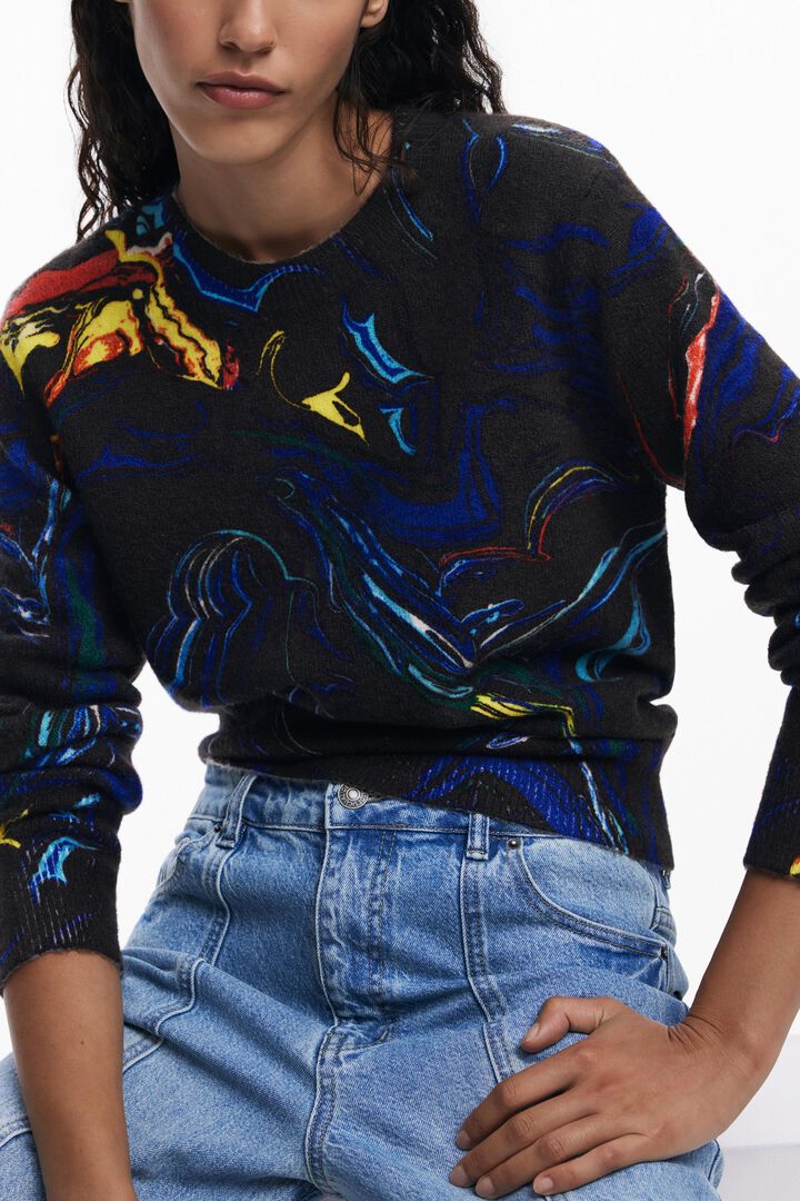 Sweater designed by Mr. Christian Lacroix