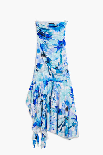 Vestido bandeau asimétrico | Desigual
