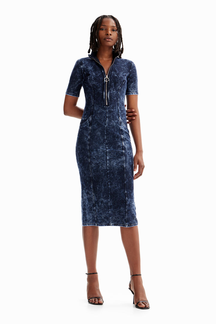 Zip midi dress | Desigual