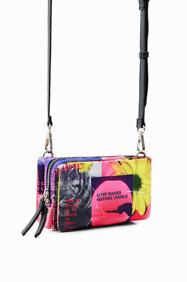 Petit sac à bandoulière collage | Desigual