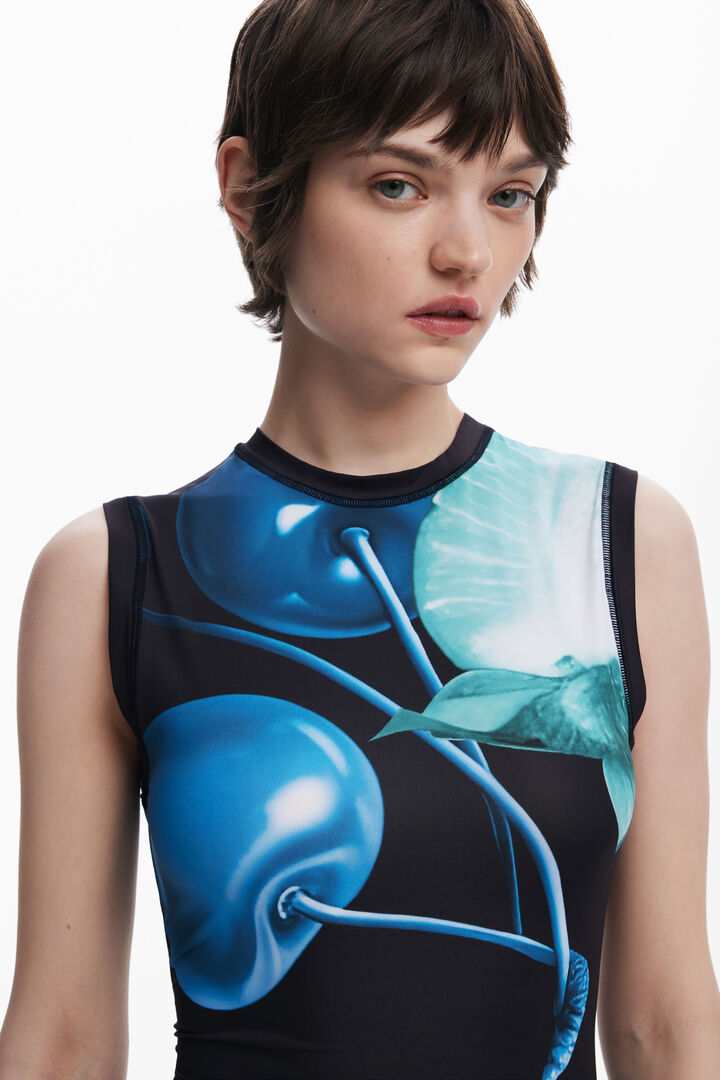 Fitted cherry dress | Desigual