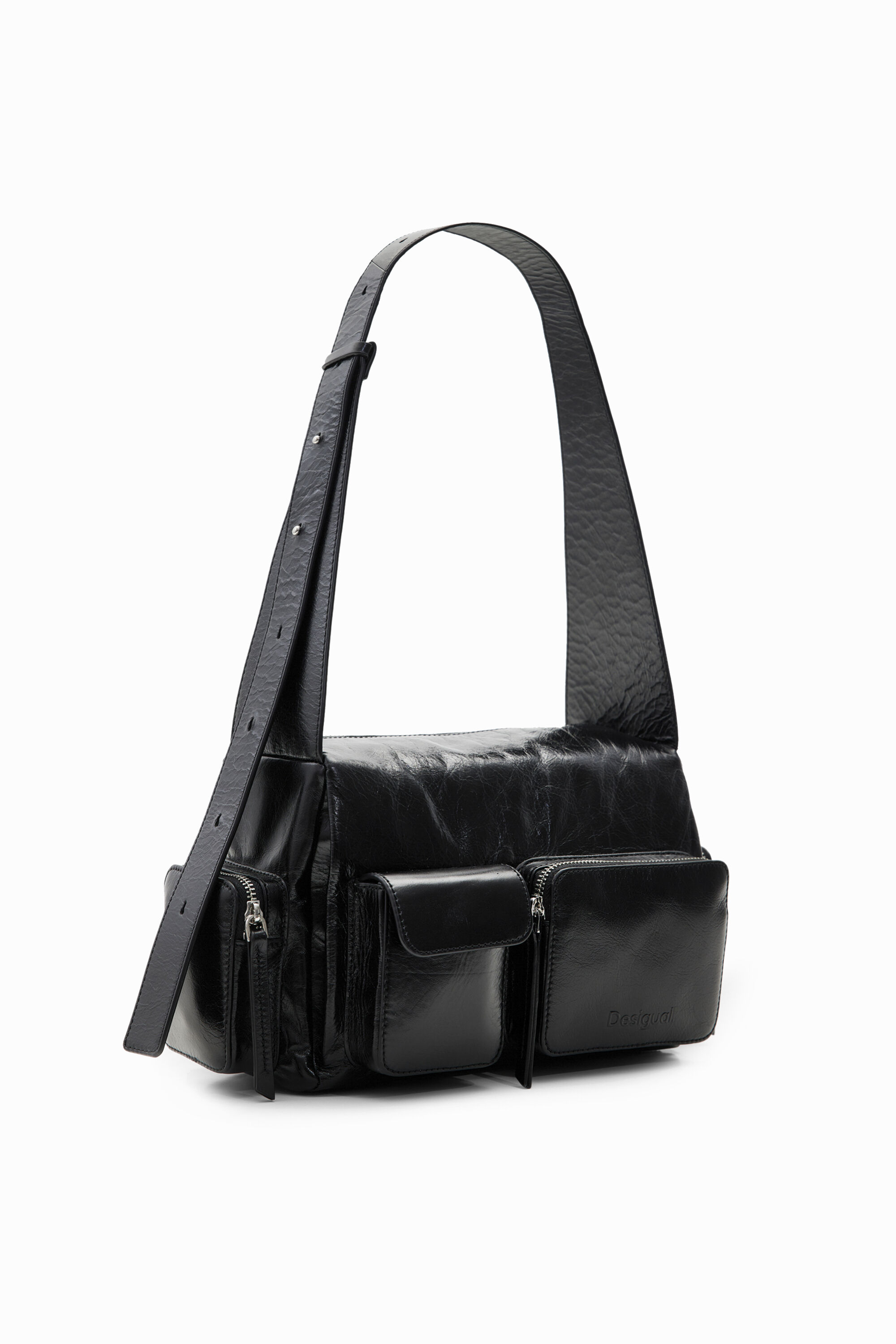 Desigual Midsize pockets leather bag