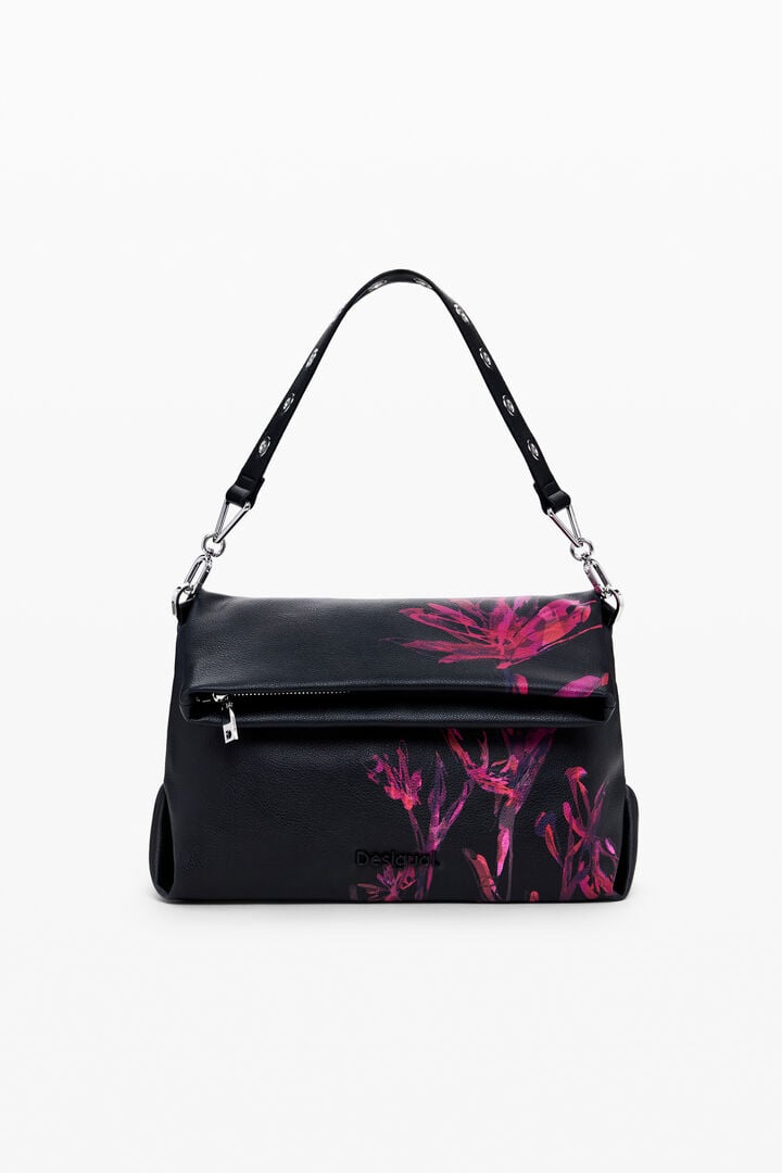 Quilted floral M bag