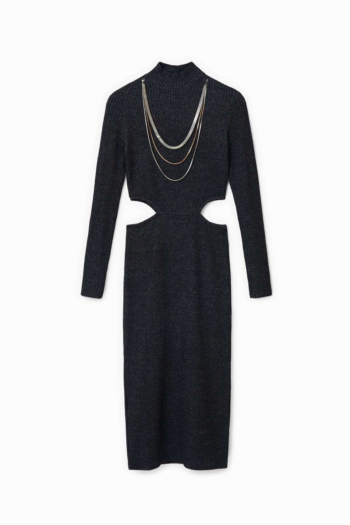 desigual cut out dress Cut-out neckline dress Women's I Desigual.com