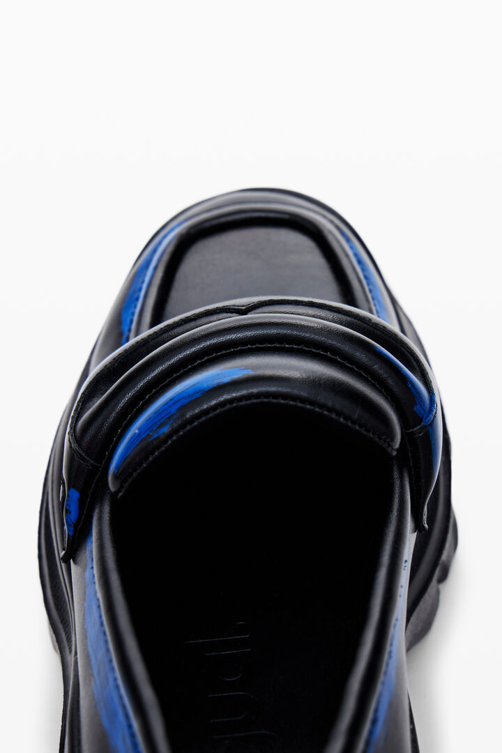 Chunky leather loafers | Desigual
