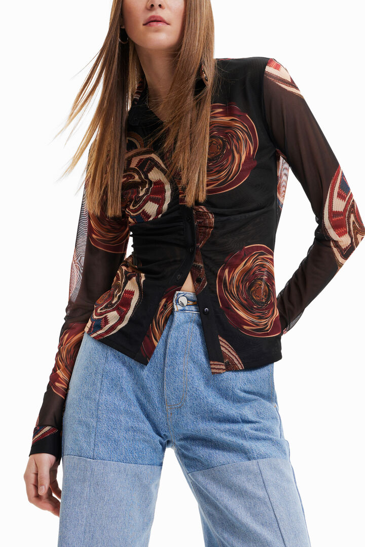 Camiseta tul fruncidos M. Christian Lacroix | Desigual