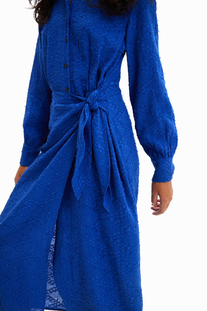 Vestido midi cruzado | Desigual