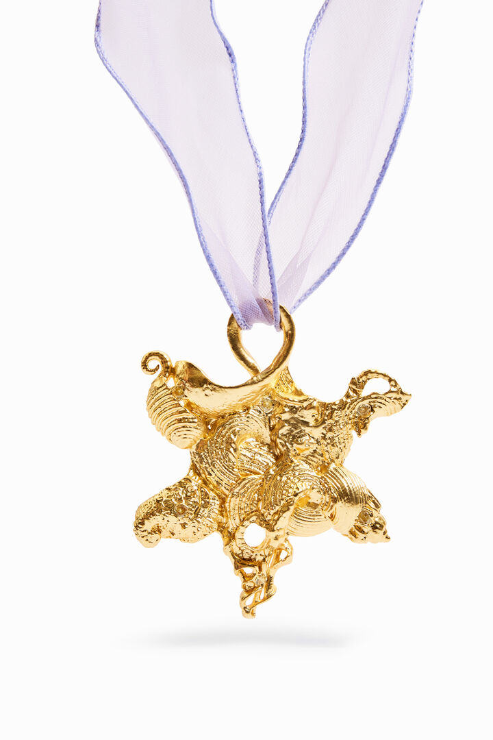 Colgante estrella baño oro Zalio | Desigual
