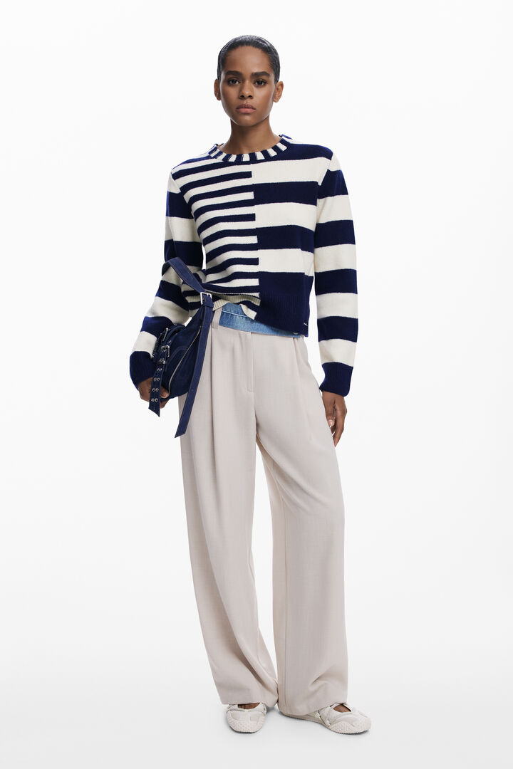 Combined striped sweater | Desigual