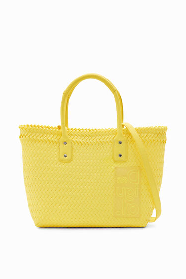 Bossa shopper mitjana trenada | Desigual