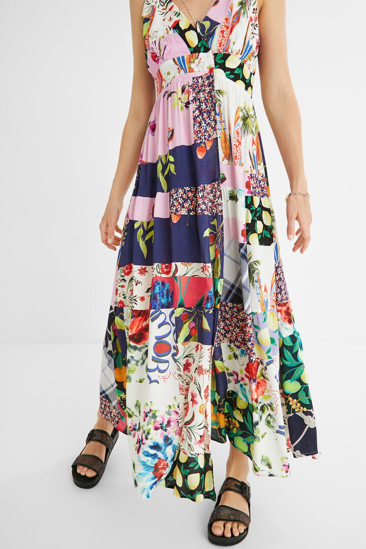 Vestit llarg patch | Desigual