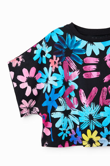 Cropped rožasta majica | Desigual