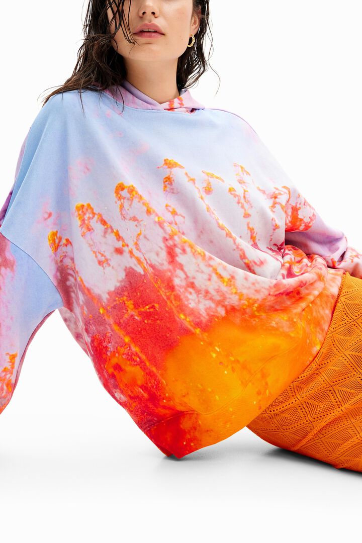 Photographic hoodie | Desigual